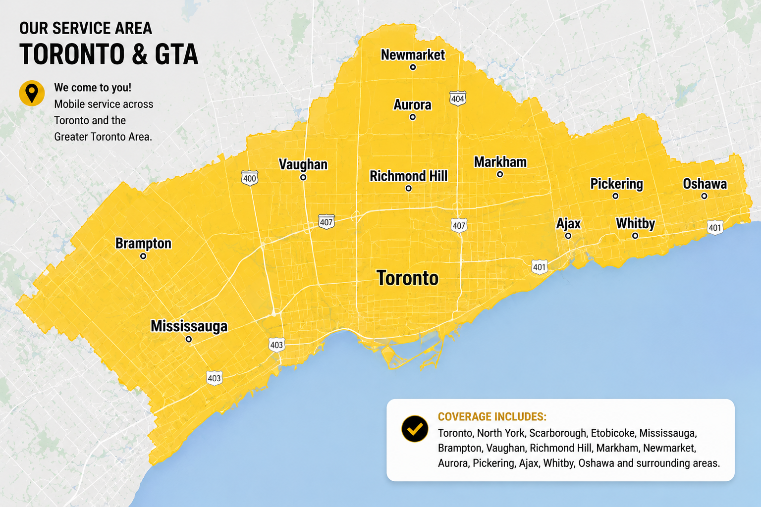Boreal Car Keys Toronto GTA Coverage Area
